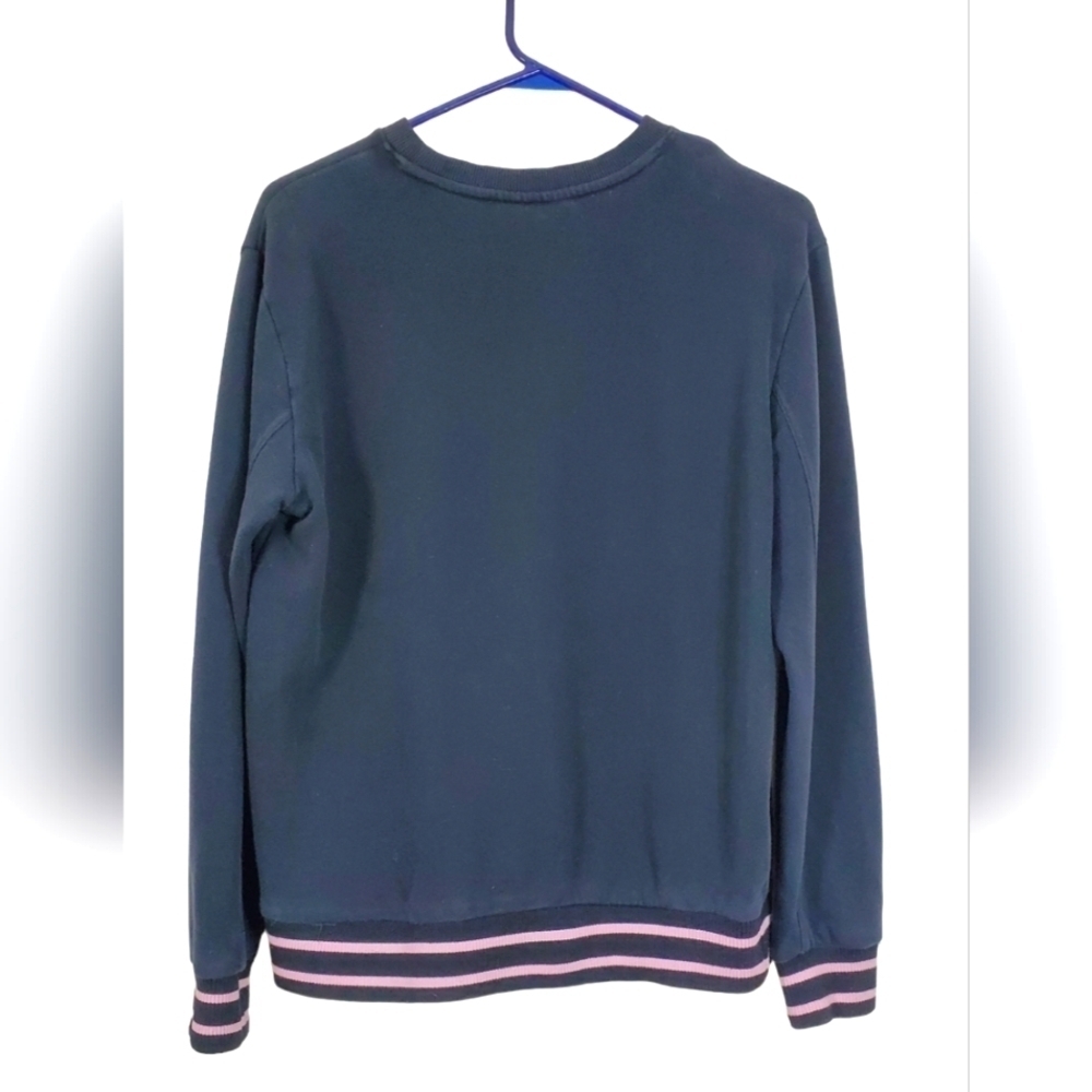 Fila Retro Knit Sweater | Black | Spellout Logo | Size Large | Good Condition - Picture 2 of 7